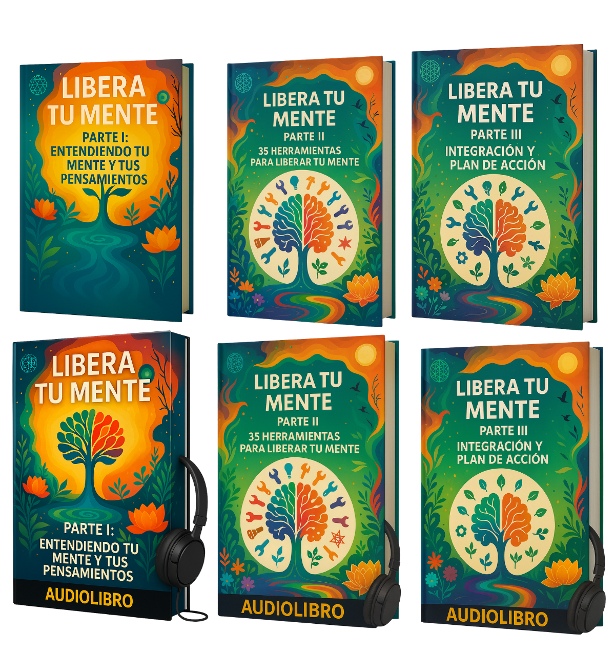 Libera Tu Mente — Serie Completa — 3 Libros + 3 Audiolibros